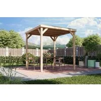 Karibu Holzpavillon Pergola Quadratus, verschiedene Größen