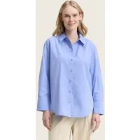 TOM TAILOR Langarmbluse Blusen & Shirts Loose Fit Popeline Hemdbluse