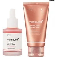 Medicube Gesichtsserum Medicube Peptide Serum & Night Mask Duo, Serum und Nachtmaske für ergänzende Gesichtspflege