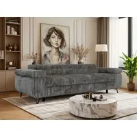 MKS MÖBEL Sofa PETER, Polstersofa mit verstellbaren Armlehnen, 3-Sitzer Sofa, Wellenfedern