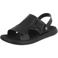 Coolwalk Herren Sandale mit Fersenriemen und Profilsohle Sandale (91918032) Flach Sandalen in Schwarz