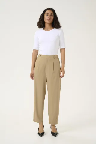 Pants Suiting Regular fit Petrified Oak beige