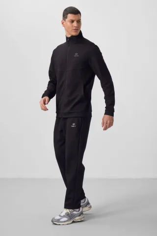Herren Langarm-Reißverschluss Sweatshirt und Hose Set