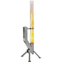 Gardenflare Feuerschale Premium Gartenkamin Feuersäule und Pelletfackel