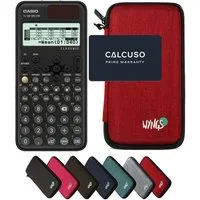 CASIO Taschenrechner fx-991DE CW ClassWiz inkl. WYNGS Schutztasche Rot