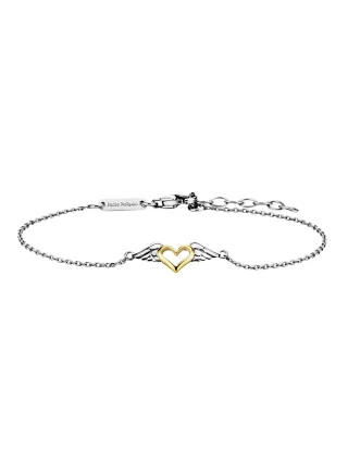 Julie Julsen Armband 925 Silber rhodiniert teils vergoldet Heartwing