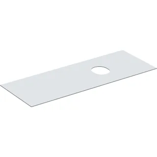 Geberit VariForm Abdeckplatte für Unterschrank f. Aufsatzwaschtisch mit 2 und 3 Schubl. B=135cm, wei 244684001