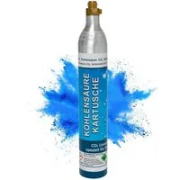 BlueCraft CO₂-Zylinder CO2-Kartusche Soda 425g für je bis zu 60 Liter Sprudel Wasser, 1 St., abgefüllt in Deutschland - geeignet für SodaStream Wassersprudler
