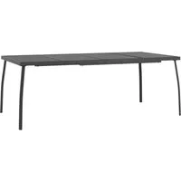 vidaXL Gartentisch Gartentisch Anthrazit 200x100x72 cm Stahlgitter (1-St)