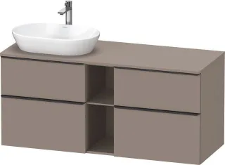 Duravit D-Neo Konsolenwaschtischunterbau wandhängend Basalt Matt 1400x550x664 mm - DE4970LBD430000 DE4970LBD430000