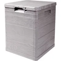 ONDIS24 Kissenbox Aufbwahrungsbox Madera Mini Holz-Optik, 90L, abschließbar Truhe