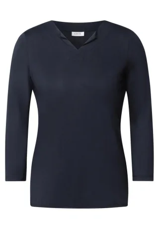 Cecil - Jersey Shirt im Tunika-Look blau - Gr. - S