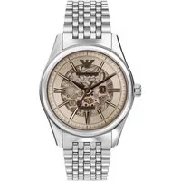 Emporio Armani Automatikuhr AR60095, Armbanduhr, Herrenuhr, Mechanische Uhr, Edelstahlarmband, analog