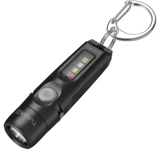 TUNENGE S15Pro 750LM LED Keychain Flashlight with Clip Magnet USB-C Rechargeable Mini EDC Pocket Light