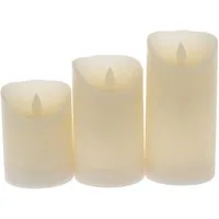 OTTO home LED-Kerze Nature, Weihnachtsdeko (Set, 3-tlg)