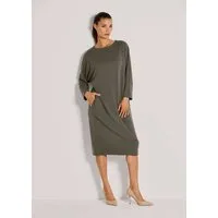 MADELEINE Jerseykleid Elegantes Kleid mit Fledermausärmeln Jerseykleid mit Rundhals und langen Ärmeln