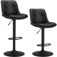 VASAGLE Barhocker Barstühle (Set, 2 St), höhenverstellbar, drehbar