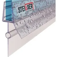 STEIGNER Duschdichtung 30cm Gerade PVC Ersatzdichtung für Dusche, L: 30 cm, (1 Stück Packung, Einzeldichtung), Glasstärke 5/6 mm Model: UK22-06