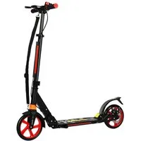 COSTWAY Cityroller Scooter, höhenverstellbar & klappbar, mit Handbremse