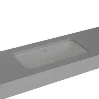 VitrA New Metropole Unterbauwaschtisch rechteckig 80 x 40 cm mit Überlaufschlitz,7536B476-7216 7536B476-7216