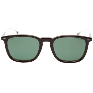 Hugo Boss – Sonnenbrille mit braunem Rahmen und gestreiften Gläsern