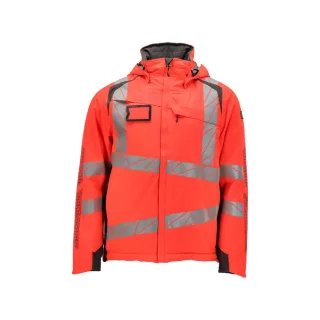 MASCOT Herren Winterjacke ACCELERATE SAFE Hi-vis Rot / Dunkelanthrazit 4XL - 19035-449-22218-4XL