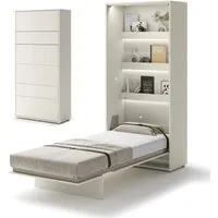 Compleo Schrankbett Vertical Wandklappbett Lenart Bed Concept, Ideal für kleine Räume