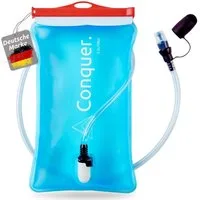Conquer. Trinkblase Trinkbeutel 2 Liter, Abnehmbare Trinkschlauch mit Biss-Ventil