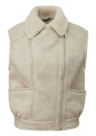 qs - Outdoor-Weste beige - Gr. - M