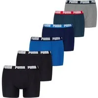 PUMA Boxershorts Herren Boxershorts Unterhosen (6er Pack) (6-er Pack)
