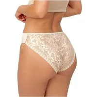 Donna Slip 233 (2-St) Damen 2er Pack Slips Unterhosen Panty florale Spitze Viskose