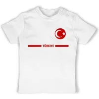 Shirtracer T-Shirt Türkei Trikot Wappen, Türkiye mit Stolz, Türkisches Fan-Motiv 2026 Fussball WM Fanartikel Baby