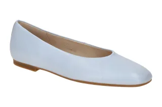 Gabor Damen Ballerinas 84.140.28 in Blau Sky mit Echtleder Obermaterial