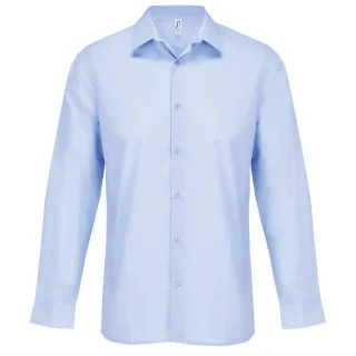 SOLS - "Bailey" Hemd für Herren/Damen Unisex, Popelin, Langärmlig (Himmelblau)