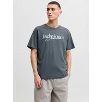 Jack & Jones Rundhalsshirt JJTOM TEE SS CREW NECK SN Baumwolle, regular fit