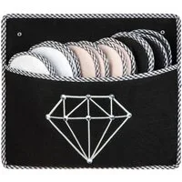ONVAYA ABS Gästepantoffel, Diamant, 6er Set, Antirutsch, Filz Hausschuh