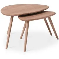 TaBoLe Möbel Couchtisch Vigo (1er Set, 2er Set, 3er Set), Couchtische Set oder einzeln erhältlich, Kernbuche oder Eiche massiv