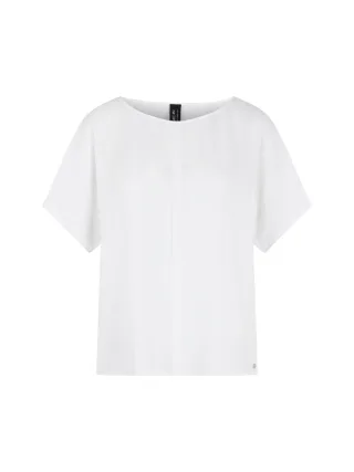 Marc Cain Additions - Weite Bluse aus fließender Qualität white - Gr. - 38