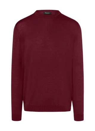 MAERZ Muenchen - Pullover Rundhals 1/1 Arm weinrot