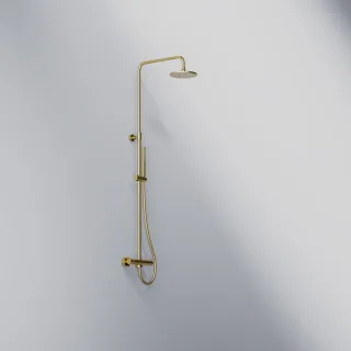 Steinberg Brauseset komplett mit Thermostatarmatur, mit Regenbrause und Handbrause, mit easy clean,  100 2721 BG