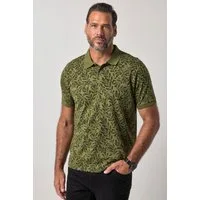 JP1880 Poloshirt Poloshirt Halbarm Jersey Muster Vintage Look