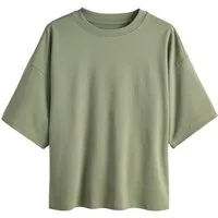 Next T-Shirt Kastiges Relaxed Fit Oversized-T-Shirt, Kurzgröße (1-tlg)