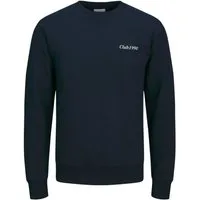 Jack & Jones Sweatshirt Pullover mit Rundhals, Logo Front & Rücken JJEBRADLEY GRAPHIC SWEAT CREW NOOS