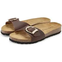 Elbsand Sandale, Mule, offener Schuh, Sommerschuhe, Lederpantolette Pantolette NEU aus Leder mit weichem Korkfußbett