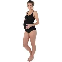 petit amour Umstandstankini Amanda_schwarz Umstandsbademode B/C/D-Cup Bademode schwanger (Set, 2-St., Top und Slip), mit raffinierten Raffungen
