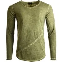 Früchtl Longsleeve mit tiefem V-Ausschnitt