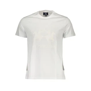 La Martina Bianco Baumwolle Herren T-Shirt