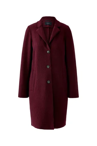 Oui - MAYSON Mantel Boiled Wool - reine Schurwolle bramble berry - Gr. - 36