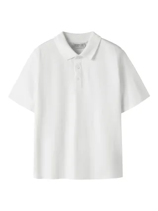NAME IT - NKMKALLY SS NREG POLO NOOS Bright White - Gr. - 164