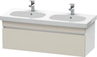Duravit DuraStyle Waschtischunterbau wandhängend Taupe & Weiß Matt 1150x453x398 mm - DS638609118 DS638609118